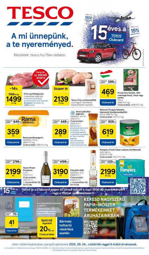 TESCO Hipermarket akciós újság od 4. 9. 2025 do 10. 9. 2025