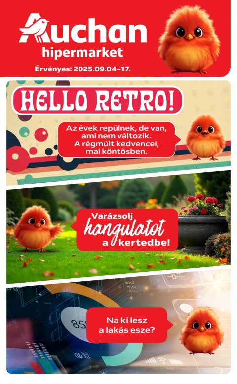 AUCHAN Hipermarket Retro akciós újság od 4. 9. 2025 do 17. 9. 2025