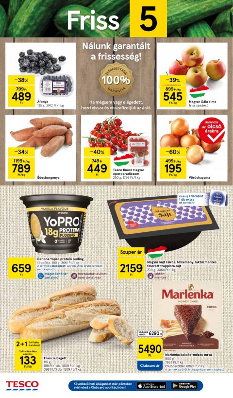 TESCO Szupermarket akciós újság