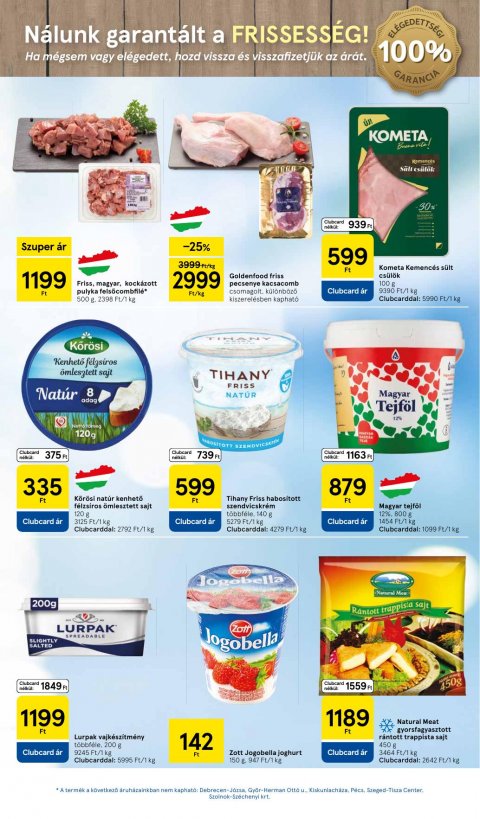 TESCO Szupermarket akciós újság