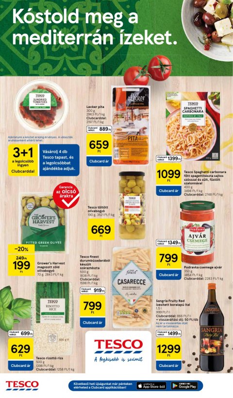 TESCO Szupermarket akciós újság