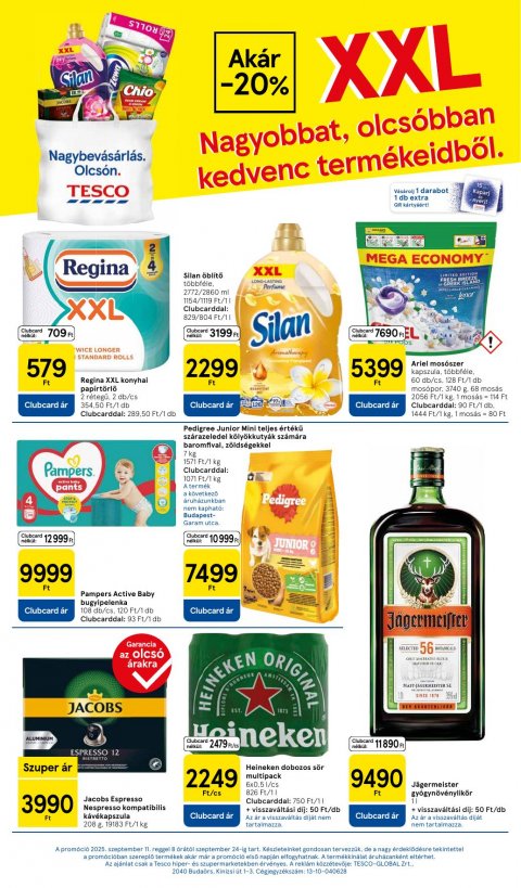 TESCO Szupermarket akciós újság