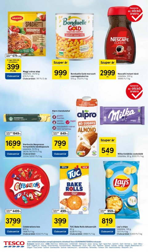 TESCO Szupermarket akciós újság