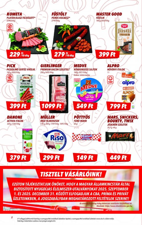 CBA akciós újság