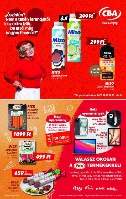 CBA akciós újság