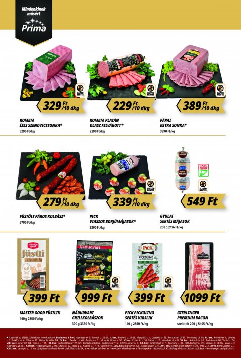 CBA Príma akciós újság