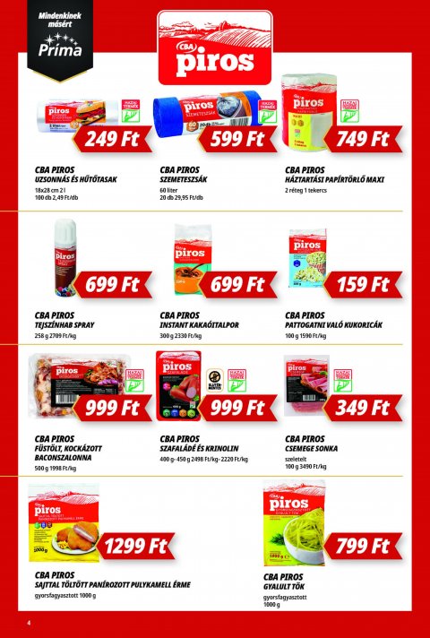 CBA Príma akciós újság