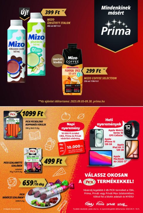 CBA Príma akciós újság
