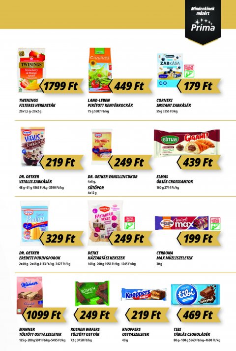 CBA Príma akciós újság