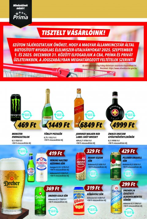 CBA Príma akciós újság