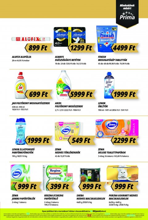 CBA Príma akciós újság