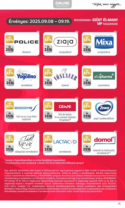 ROSSMANN akciós újság