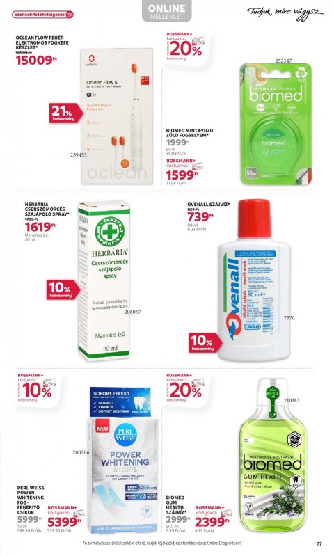 ROSSMANN akciós újság