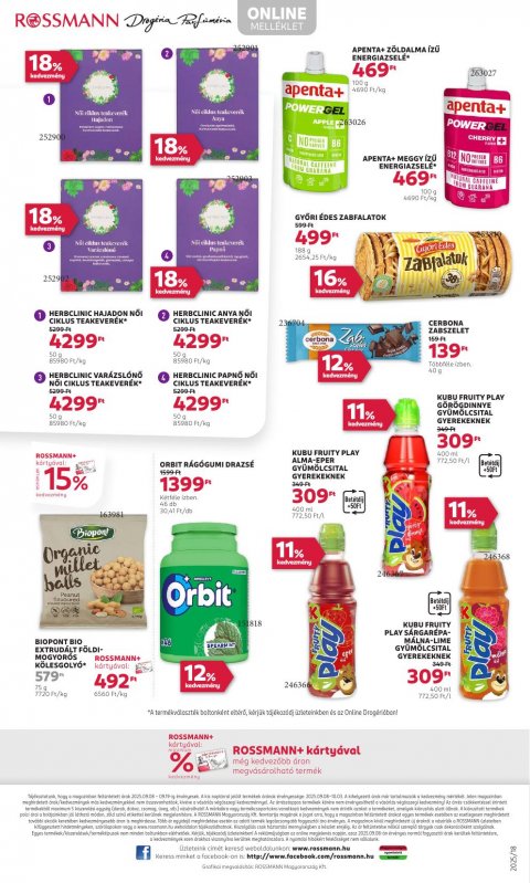 ROSSMANN akciós újság
