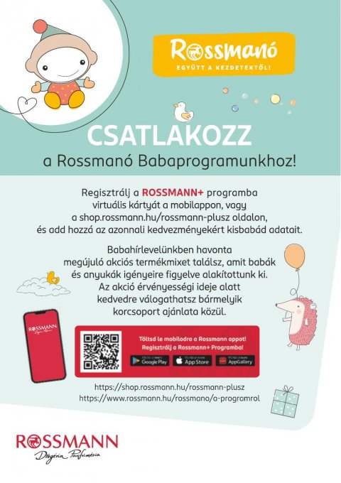 ROSSMANN Baba-Mama akciós újság