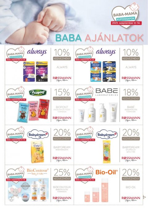ROSSMANN Baba-Mama akciós újság