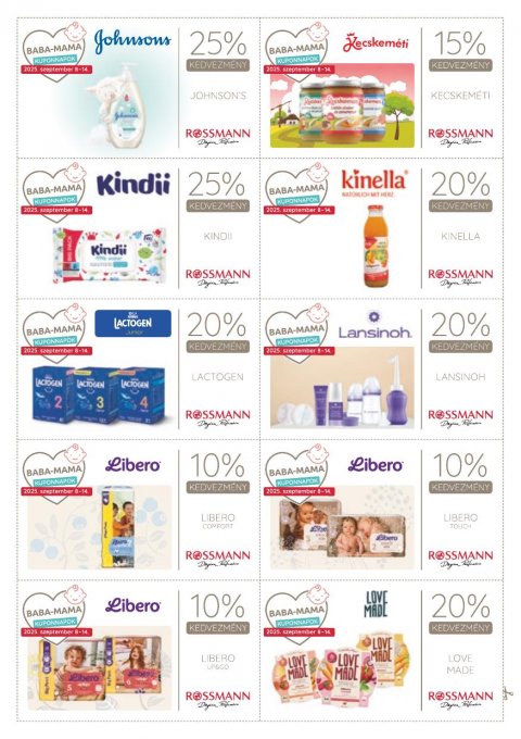 ROSSMANN Baba-Mama akciós újság