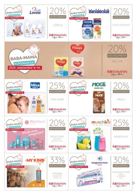 ROSSMANN Baba-Mama akciós újság