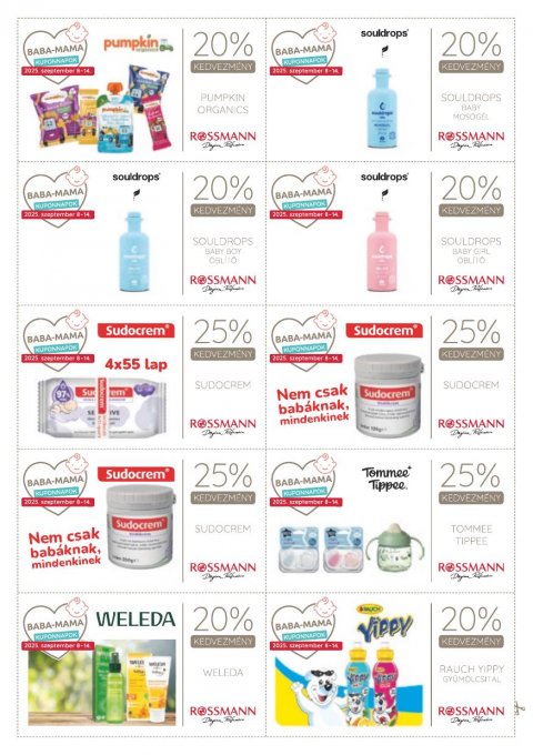 ROSSMANN Baba-Mama akciós újság