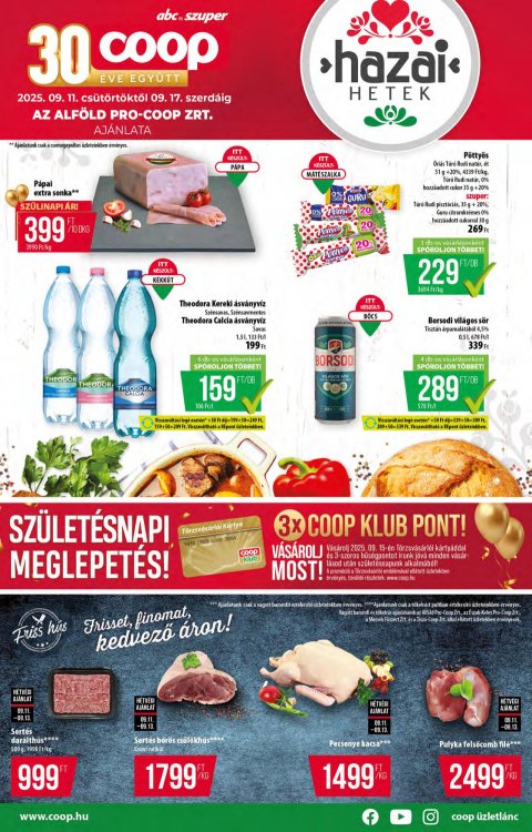 COOP Alföld akciós újság