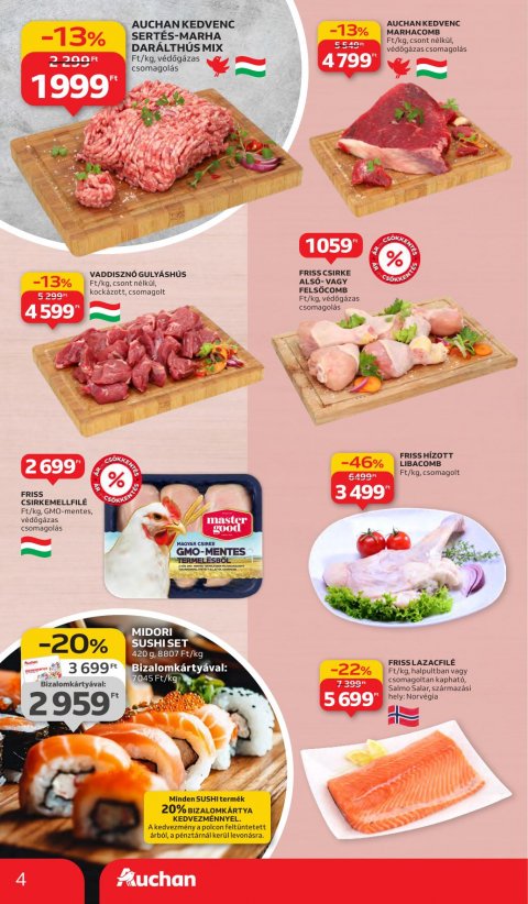 AUCHAN Hipermarket akciós újság