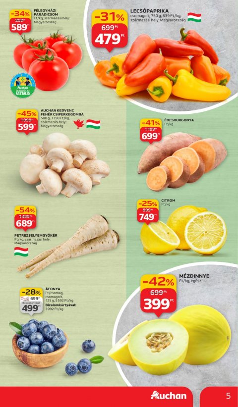 AUCHAN Hipermarket akciós újság
