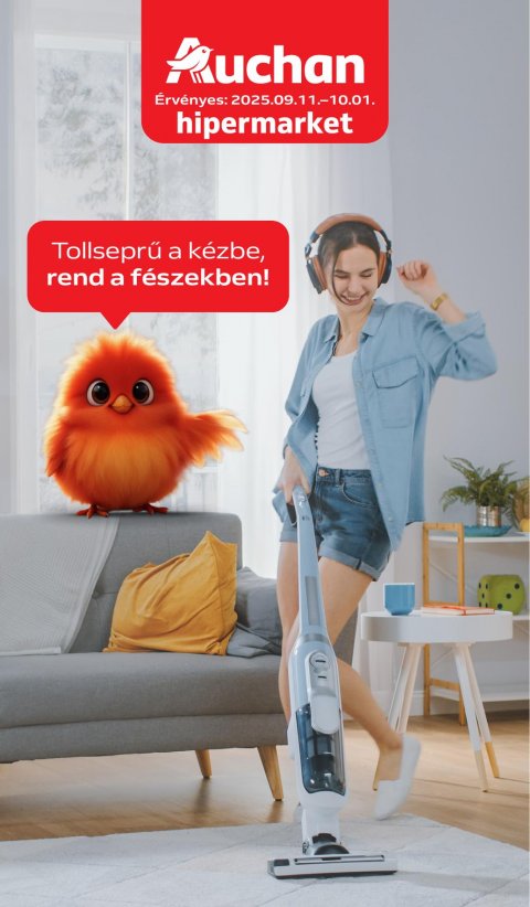 AUCHAN Hipermarket takarítószer akciós újság od 11. 9. 2025 do 1. 10. 2025