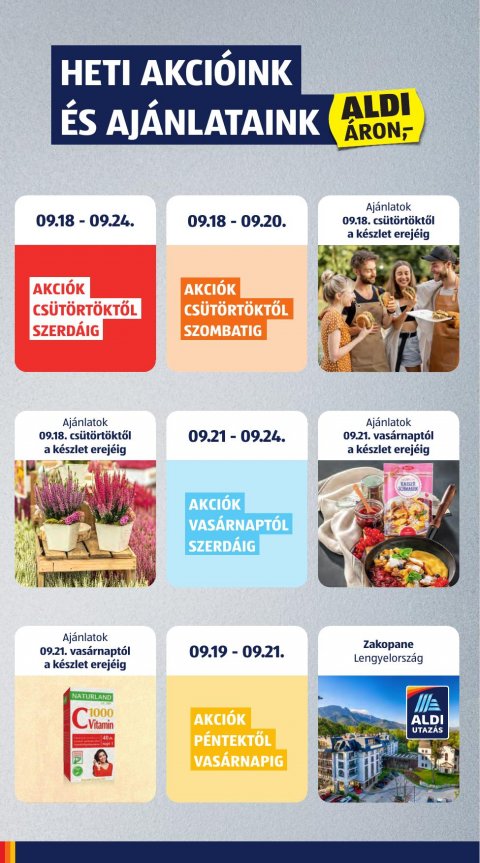 ALDI akciós újság