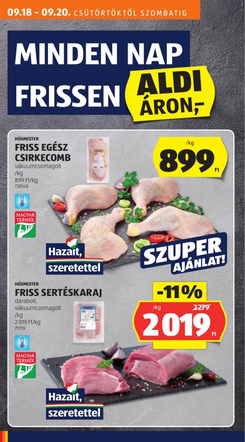 ALDI akciós újság
