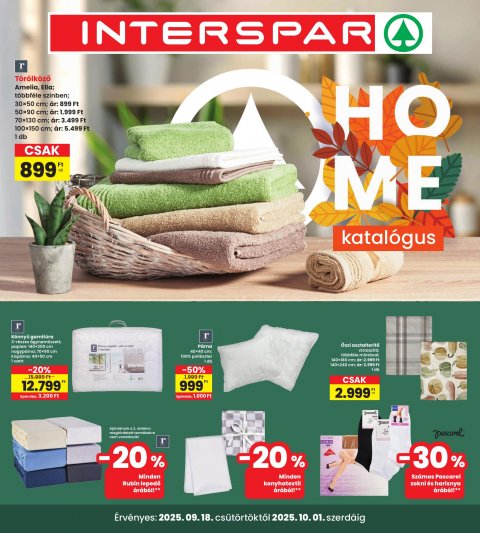 INTERSPAR Home akciós újság od 18. 9. 2025 do 1. 10. 2025