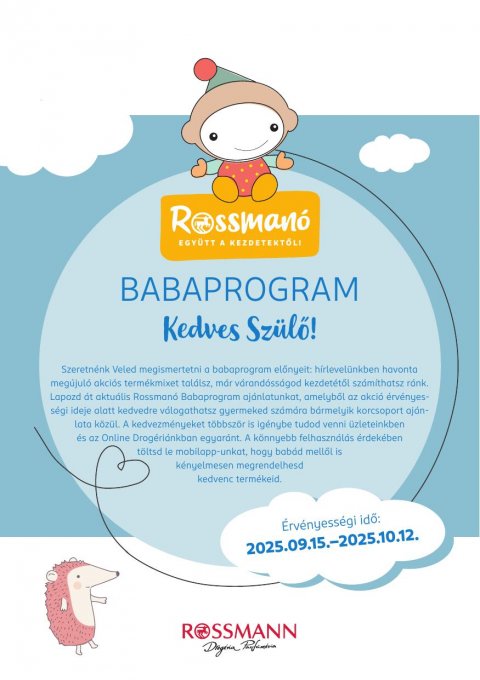 ROSSMANNÓ akciós újság od 15. 9. 2025 do 12. 10. 2025