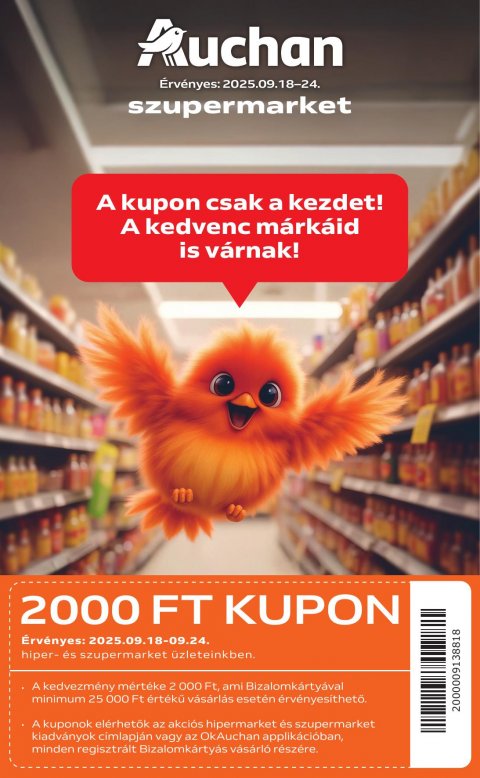 AUCHAN Szupermarket akciós újság od 18. 9. 2025 do 24. 9. 2025