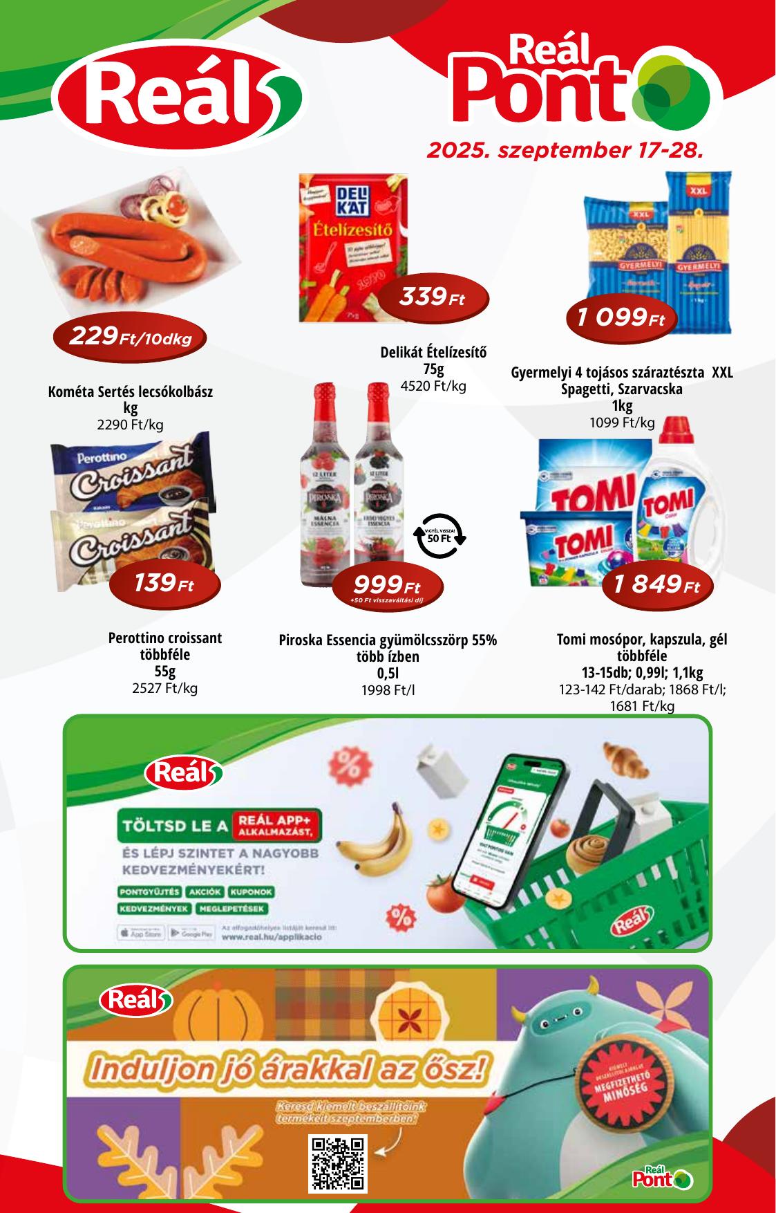 REAL akciós újság od 17. 9. 2025 do 28. 9. 2025