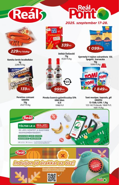 REAL akciós újság od 17. 9. 2025 do 28. 9. 2025