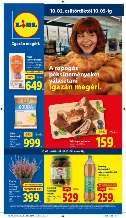 LIDL akciós újság od 2. 10. 2025 do 8. 10. 2025