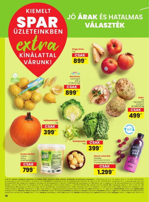 SPAR Extra akciós újság od 2. 10. 2025 do 8. 10. 2025