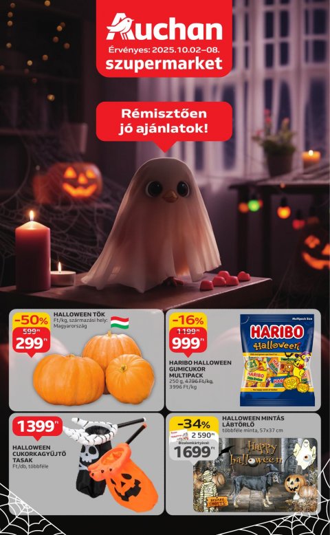 AUCHAN Szupermarket akciós újság od 2. 10. 2025 do 8. 10. 2025