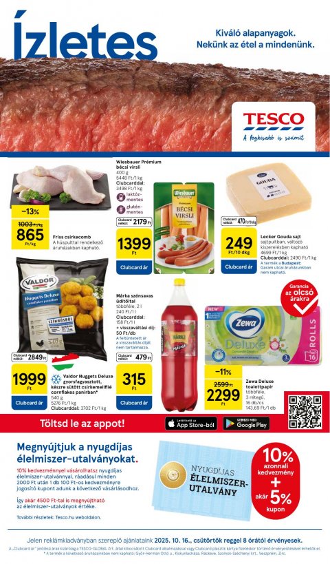 TESCO Szupermarket akciós újság