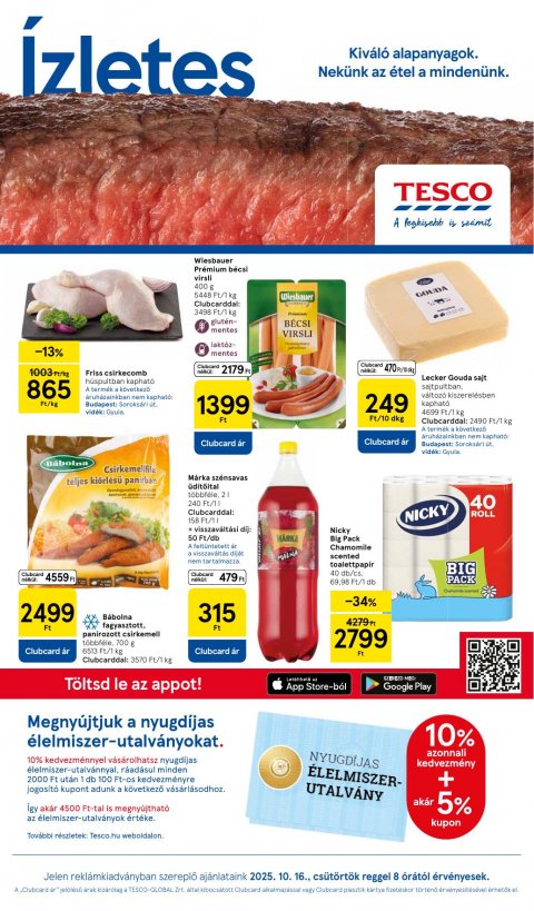 TESCO Hipermarket akciós újság od 16. 10. 2025 do 21. 10. 2025