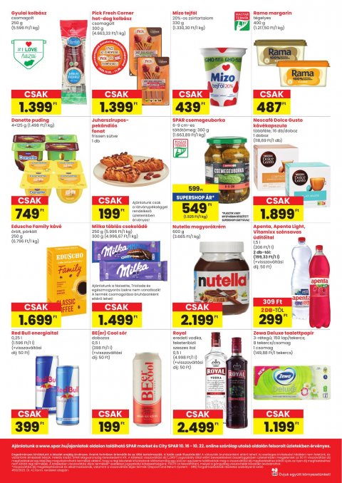 SPAR Market és City Spar akciós újság