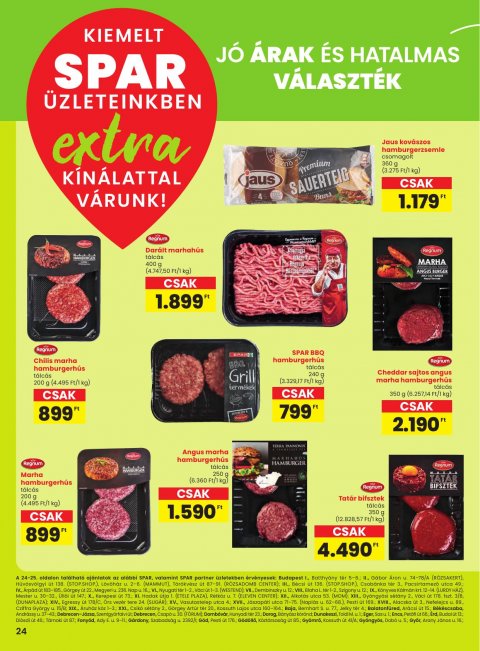 SPAR Extra akciós újság