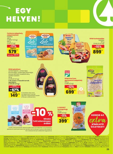 SPAR Extra akciós újság