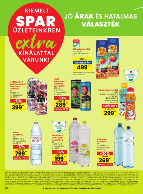 SPAR Extra akciós újság