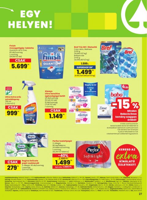SPAR Extra akciós újság