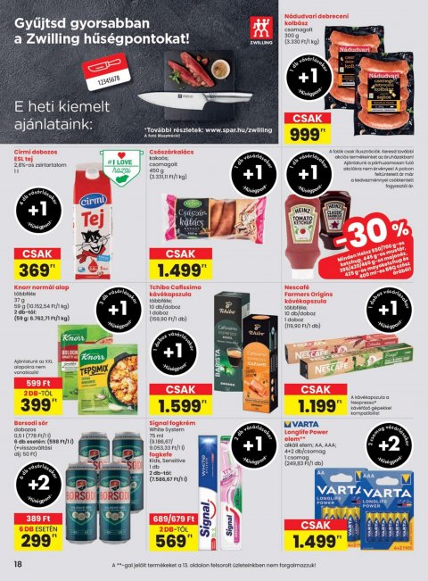 SPAR akciós újság
