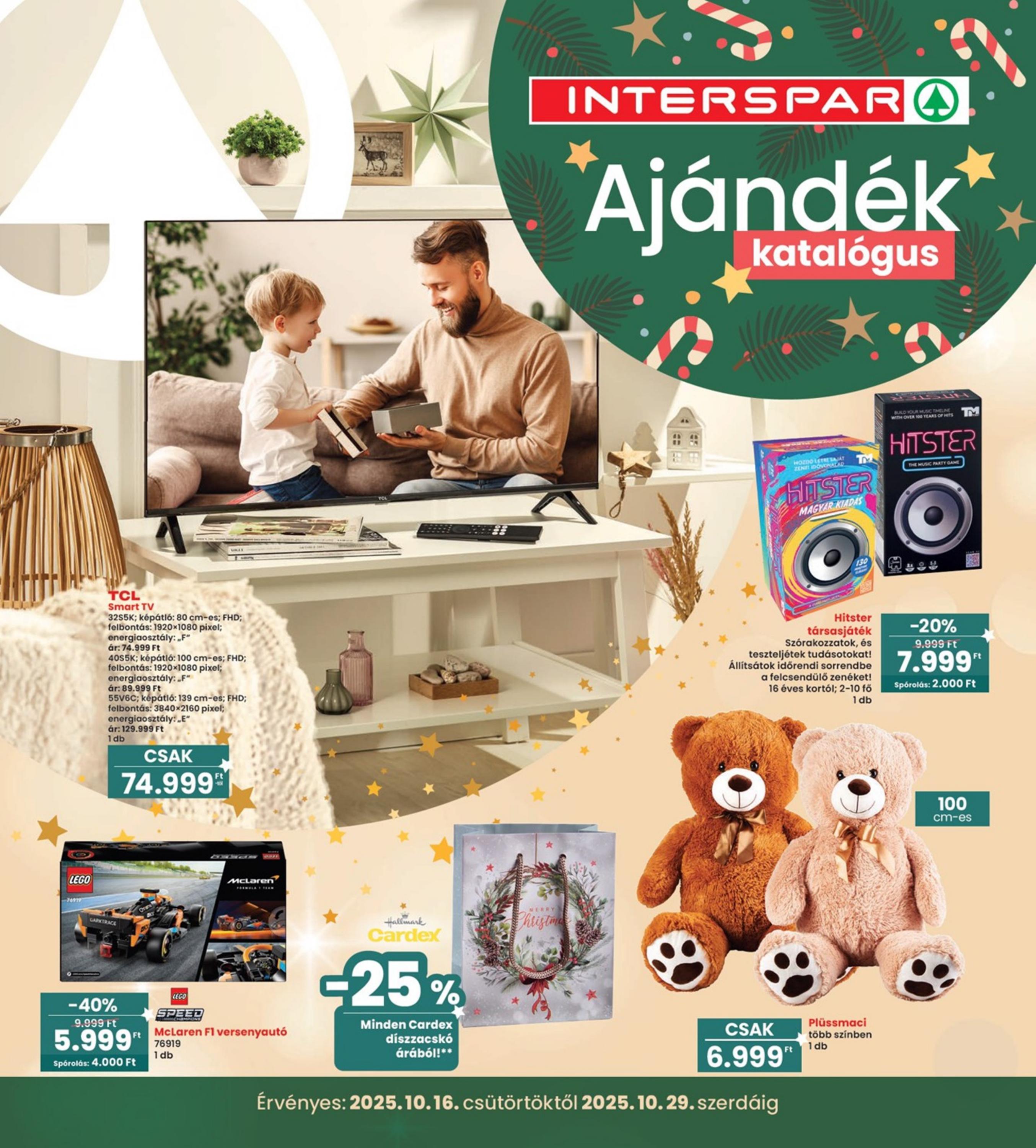 INTERSPAR Ajándék akciós újság od 16. 10. 2025 do 22. 10. 2025