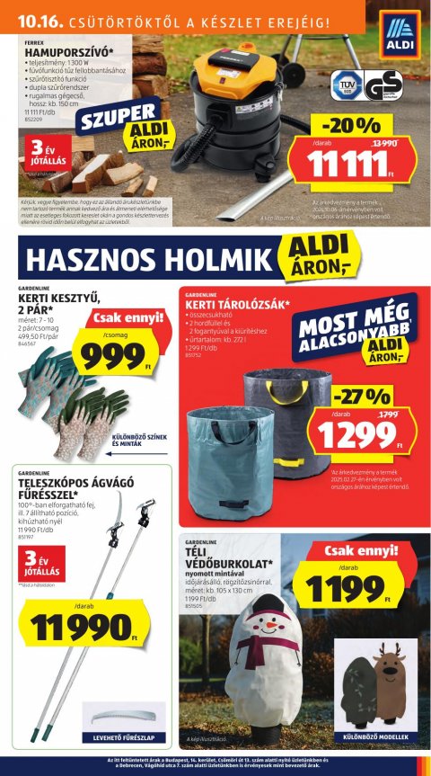 ALDI akciós újság