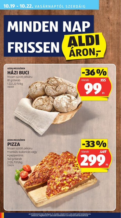 ALDI akciós újság