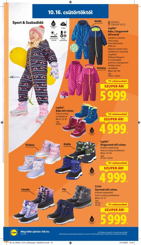 LIDL akciós újság