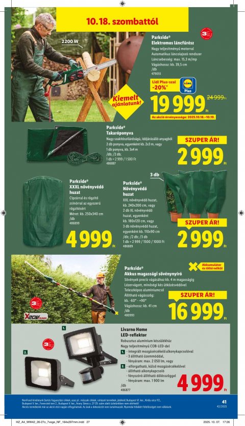 LIDL akciós újság